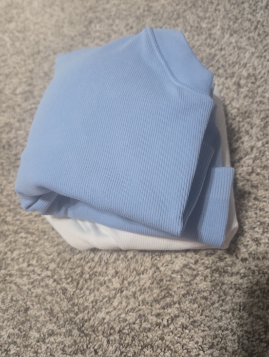 Target Joylab Athletic Light Blue and White Ribbed Tank Tops Sz L - Picture 5 of 5